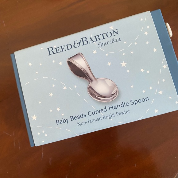 Reed and Barton pewter baby zoom zoom bowl and beaded spoon NWT - Picture 2 of 12